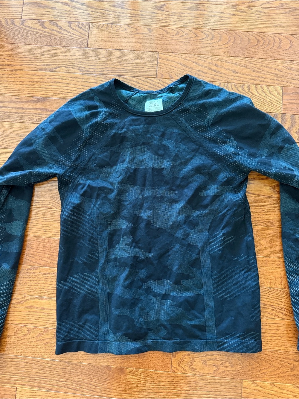 Athleta Girl Black Performance Long Sleeve Top